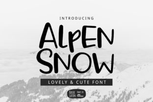 Alpen Snow: A Script Font for Authentic Branding