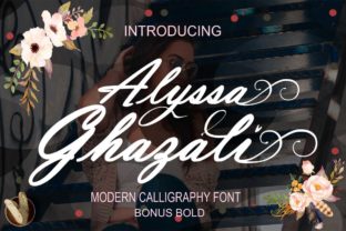Alyssa Ghazali: A Refined Script Font for Modern Editors