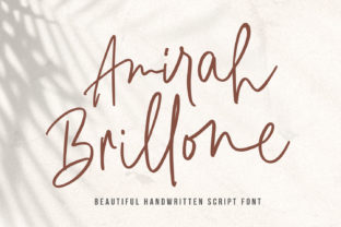 Amirah Brillone: A Bold Script Font for Editors