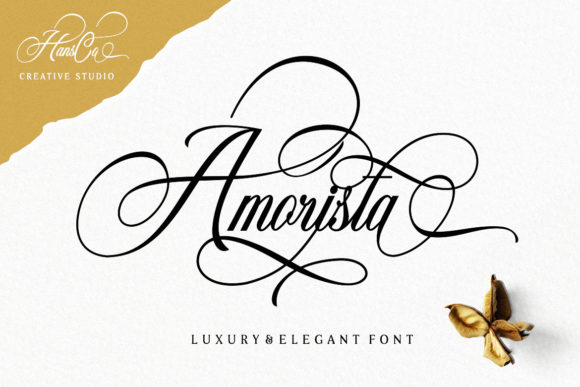 Amorista Typeface: A Designer's Take on Luxury Script Fonts