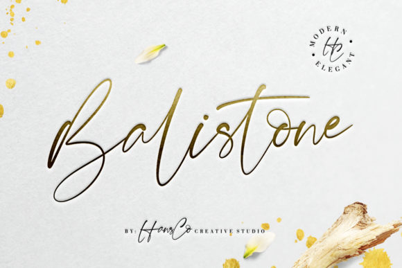 Balistone: A Modern Script Font for Elegant Branding