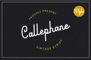Callephane: A Retro Script Font for Editorial Design