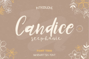 Candice Trio: A Charming Script Handwritten Font for Makers