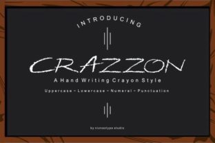 Crazzon: A Crayon Script Font for Playful Editorial Design