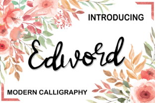 Edword: A Tender Script Typeface for Editorial Charm