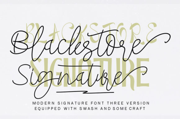 Elevate Web Design with Blackstore Signature Typeface
