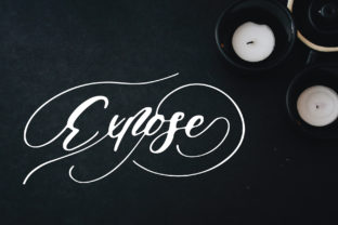 Expose Font Review: A Swirly Script for Elegant Designs
