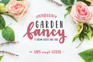 Garden Fancy Duo: A Modern Script Handwritten Font for Branding