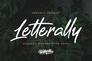 Letterally Font: Elegant Script for Handmade Brands