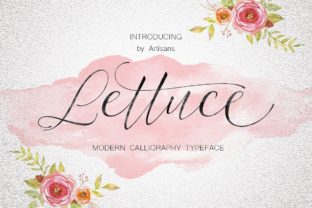Letuce: A Modern Script Typeface for Editorial Design