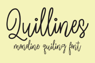 Quillines: A Modern Script Typeface for Makers