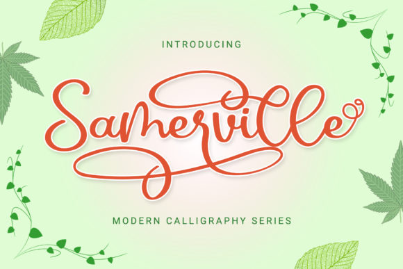 Samerville: A Romantic Script Font for Branding