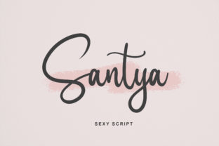Santya: A Script Handwritten Font for Editorial Design