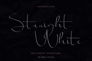 Straight White Font for Elegant Small Business Branding