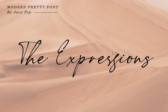 The Expressions: A Premium Script Font for Editorial Design