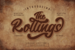 The Rollings Font: Elegant Script for Handmade Brands