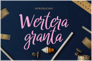 Wertera Granta: A Playful Script Font for Makers