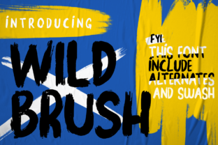 Wild Brush: A Bold Script Handwritten Font for Editorial Impact